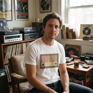 Vintage 1940s Retro Wood Radio T-Shirt