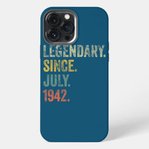 Vintage 1942 80th Birthday Legendary Since July iPhone 13 Pro Max Case