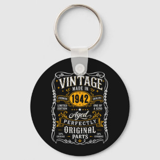 Vintage 1942 85yr 85th Birthday Gifts For Men 85 Key Ring