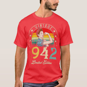 Vintage 1942 Limited Edition 1942 80th Birthday 80 T-Shirt