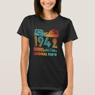 Vintage 1942  Original Parts 80th Birthday T-Shirt