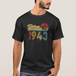 Vintage 1943 Made In 1943 80th Birthday 80 Year O T-Shirt