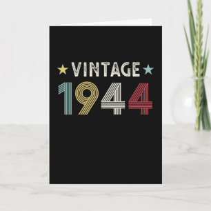 Vintage 1944 80th Birthday Gift 80 years old Card