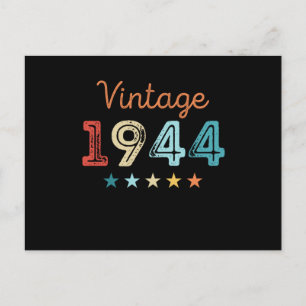 Vintage 1944 80th Birthday Retro Gift 80 year old Postcard