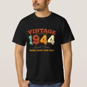 Vintage 1944 Original Parts Funny Birthday Gift T-Shirt