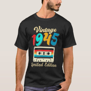 Vintage 1945 Made In 1945 77th Birthday Funny 77 Y T-Shirt