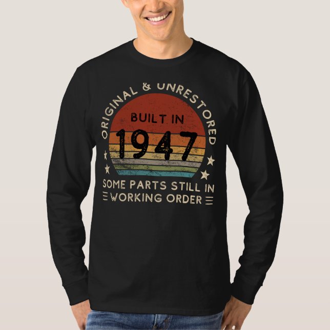 Vintage 1947 Original Funny Tee - Timeless Humour! (Front)