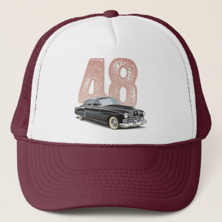 Vintage 1948 Cadillac Coupe: Black classic car Trucker Hat