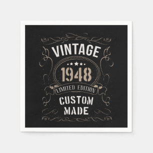 Vintage 1948 Limited Edition Custom made Card Napkin