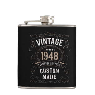 Vintage 1948 Limited Edition Custom made Hip Flask