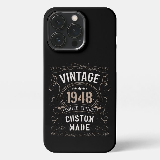Vintage 1948 Limited Edition Custom made iPhone Case (Back)