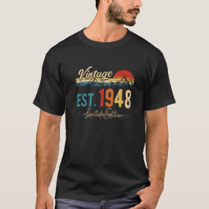 Vintage 1948 Retro 74 Years Of Being Awesome 74Th T-Shirt