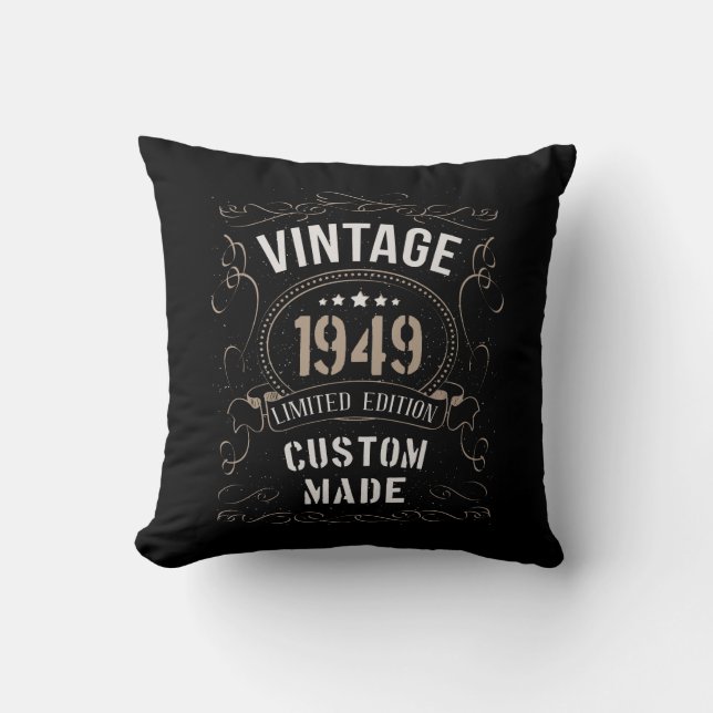 Vintage 1949 Limited Edition Custom made Cushion (Front)