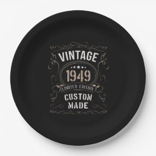 Vintage 1949 Limited Edition Custom made Paper Plate