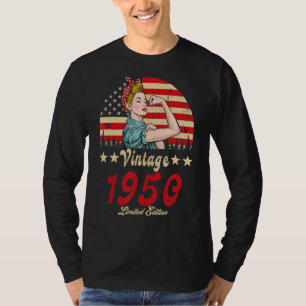 Vintage 1950 1950 72nd B Day 72 Years Old T-Shirt