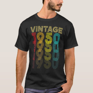 Vintage 1950 72 Years Old Men And Women 72th Bir T-Shirt