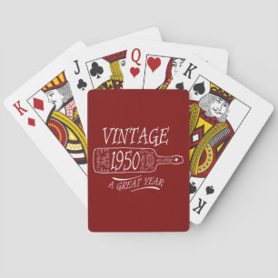 Vintage 1950 A Great Year Playing Cards