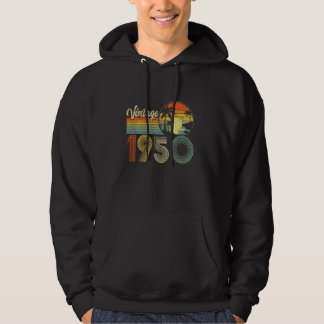 Vintage 1950 Born In 1950 75th Birthday Gifts 75 Y Hoodie