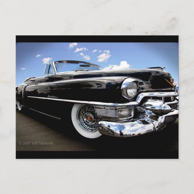 Vintage 1950 Cadillac "Rag Top" Postcard (Front)