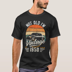 Vintage 1950 Classic Car 72 Years Old 72Th Birthda T-Shirt