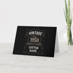 Vintage 1950 Limited Edition Custom made Card