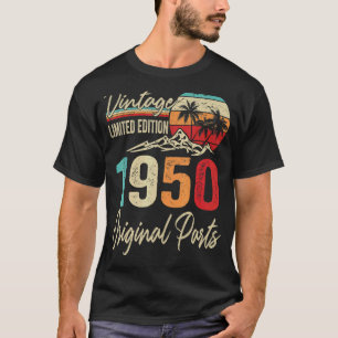 Vintage 1950  Original Parts 72nd Birthday T-Shirt