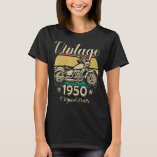 Vintage 1950 Original Parts Motorcycle Rider T-Shirt