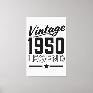 Vintage 1950s canvas print