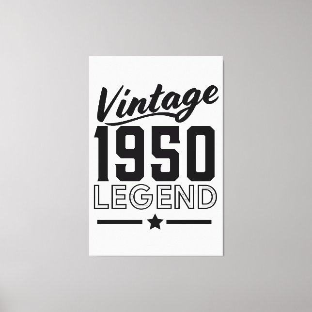 Vintage 1950s canvas print (Front)