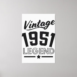 Vintage 1950s canvas print