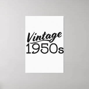 Vintage 1950s canvas print