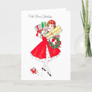 Vintage 1950s Christmas Card