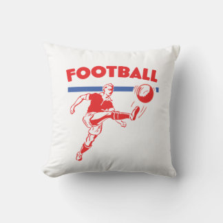 Vintage 1950s Football player Cushion