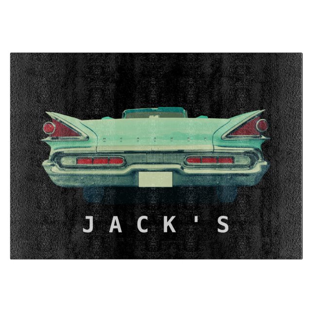 Vintage 1950s Mercury Taillights Custom Cutting Board (Front)