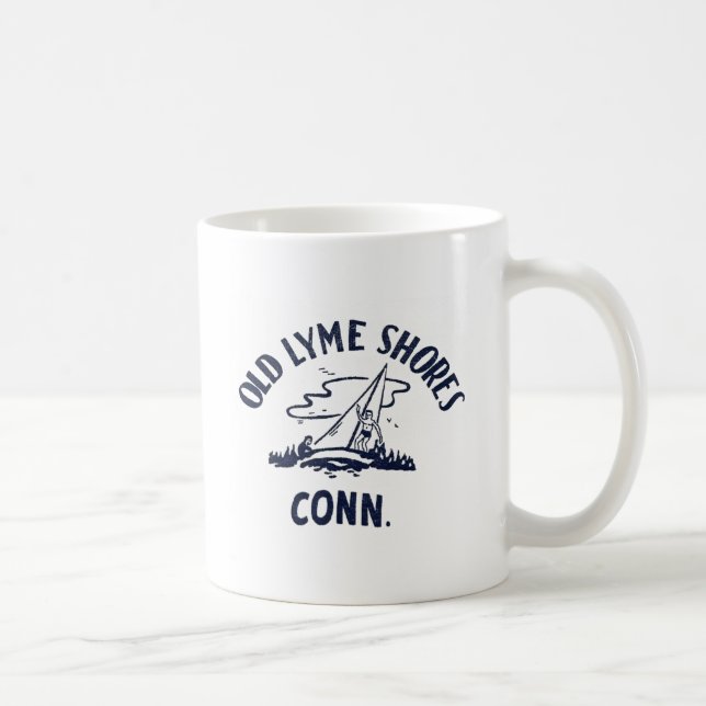 Vintage 1950s Old Lyme Shores Mug (Right)
