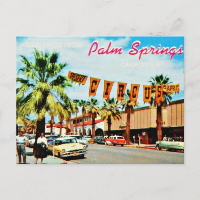 Vintage 1950s Palm Springs Postcard (Front)