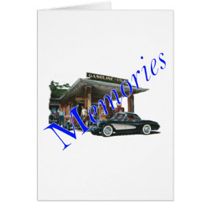 Vintage 1950s Service Station