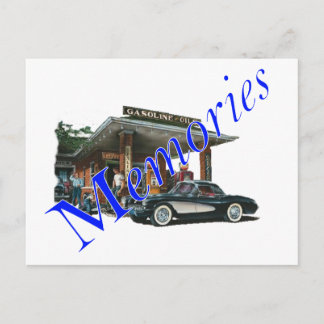Vintage 1950s Service Station Postcard