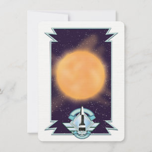 Vintage 1950s style Sci-fi logo