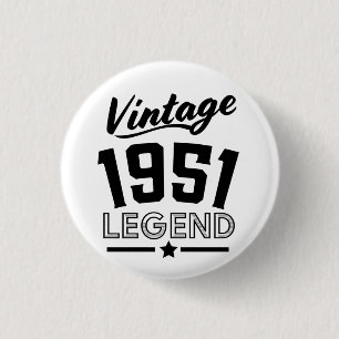 Vintage 1950s T-Shirt Button