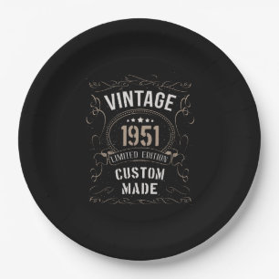 Vintage 1951 Limited Edition Custom made Paper Plate