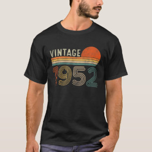 Vintage 1952 70Th Birthday Gifts Men Women 70 Year T-Shirt