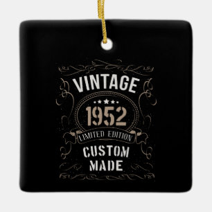 Vintage 1952 Limited Edition Custom made Ceramic Ornament