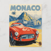 Vintage 1952 Monaco Grand Prix Racing Poster