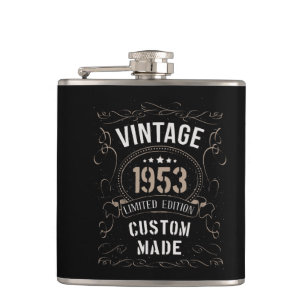 Vintage 1953 Limited Edition Custom made Hip Flask