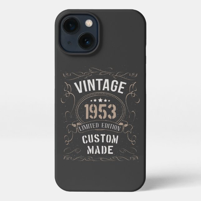 Vintage 1953 Limited Edition Custom made iPhone Case (Back)