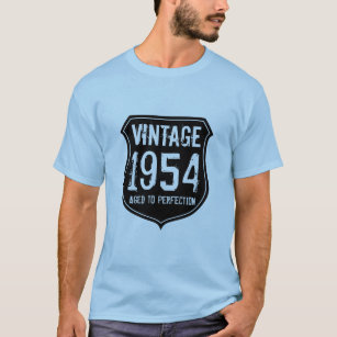 Vintage 1954 aged to perfection tee shirt for men