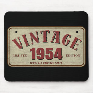 Vintage 1954 Limited Edition All Original Parts Mouse Mat