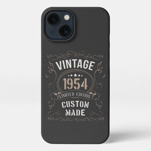 Vintage 1954 Limited Edition Custom made iPhone Case (Back)