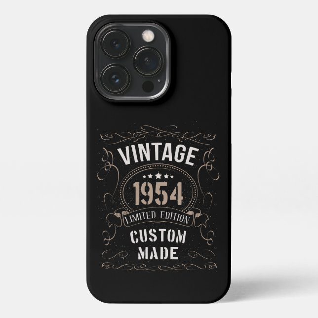 Vintage 1954 Limited Edition Custom made iPhone Case (Back)